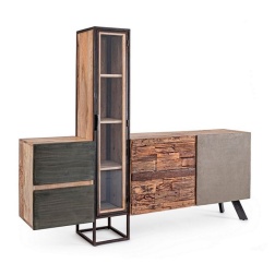 Credenza 3 ante 2 cassetti in legno Manchester Bizzotto